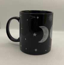 Load image into Gallery viewer, Triple Moon Goddess Black/White Mug in Gift Box
