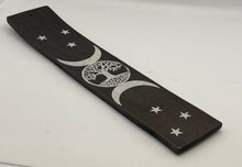 Load image into Gallery viewer, 25cm Mystic Black/White Incense Holder
