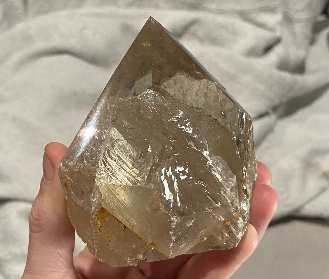 Smoky Quartz Semi Polished Cut Base Points