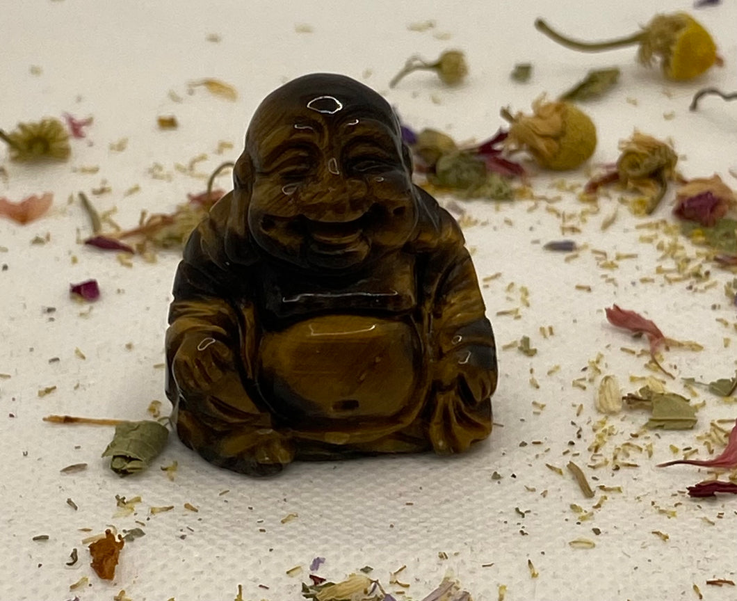 Tigers Eye Buddha Carving