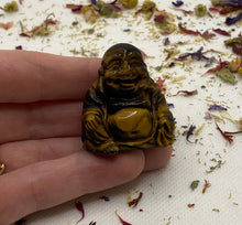 Load image into Gallery viewer, Tigers Eye Buddha Carving
