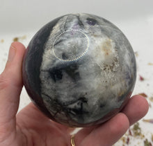 Load image into Gallery viewer, Purple Fluorite x Sphalerite Sphere
