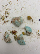 Load image into Gallery viewer, Blue Aragonite Hearts and Moons
