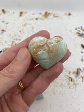 Load image into Gallery viewer, Blue Aragonite Hearts and Moons
