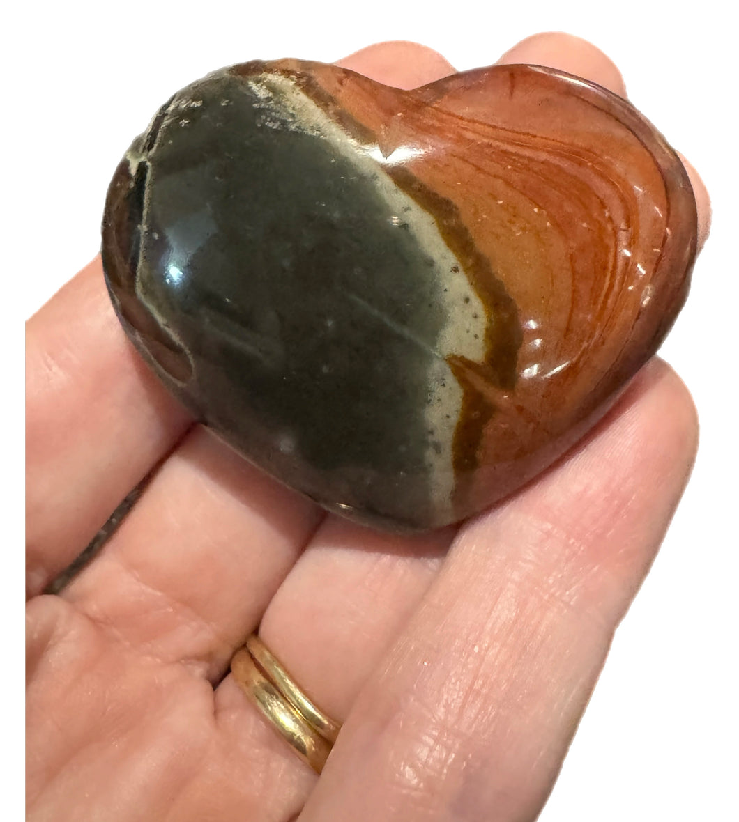 Polychrome Jasper Hearts