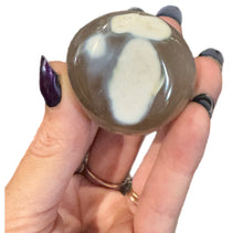 Load image into Gallery viewer, Orca Agate Palm Stones
