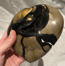 Load image into Gallery viewer, Black Septarian Heart
