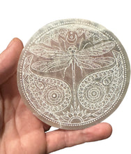 Load image into Gallery viewer, Selenite Charging Plate- Dragonfly
