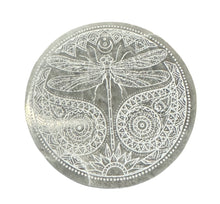 Load image into Gallery viewer, Selenite Charging Plate- Dragonfly
