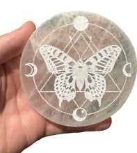 Load image into Gallery viewer, Selenite Charging Plate- Moth
