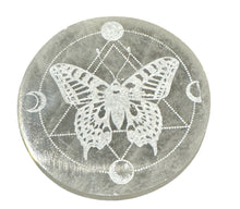 Load image into Gallery viewer, Selenite Charging Plate- Moth
