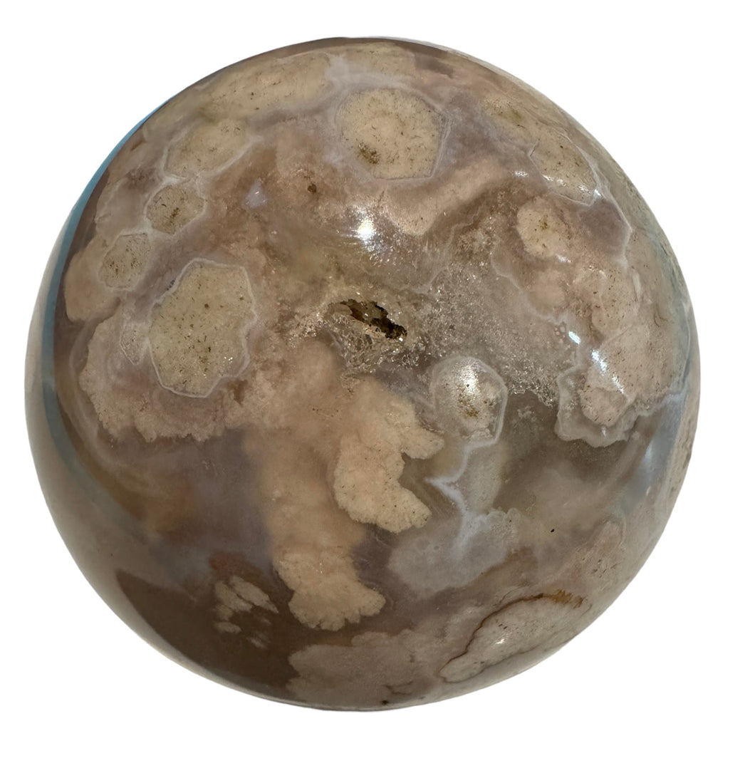 Cherry Blossom Agate Sphere