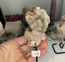 Load image into Gallery viewer, Pink Amethyst on stand
