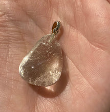 Load image into Gallery viewer, Clear Quartz | Tumbled Pendant | with Sterling Silver
