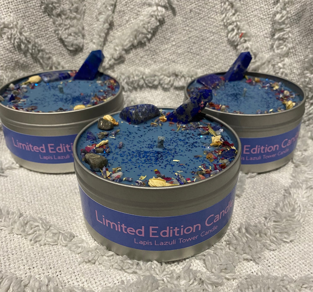 Limited Edition Candle- Lapis Lazuli Tower