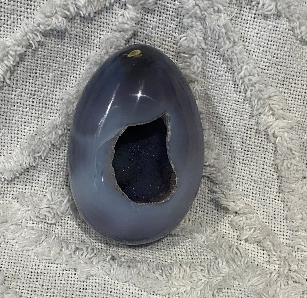 Agate Egg- With Druzy