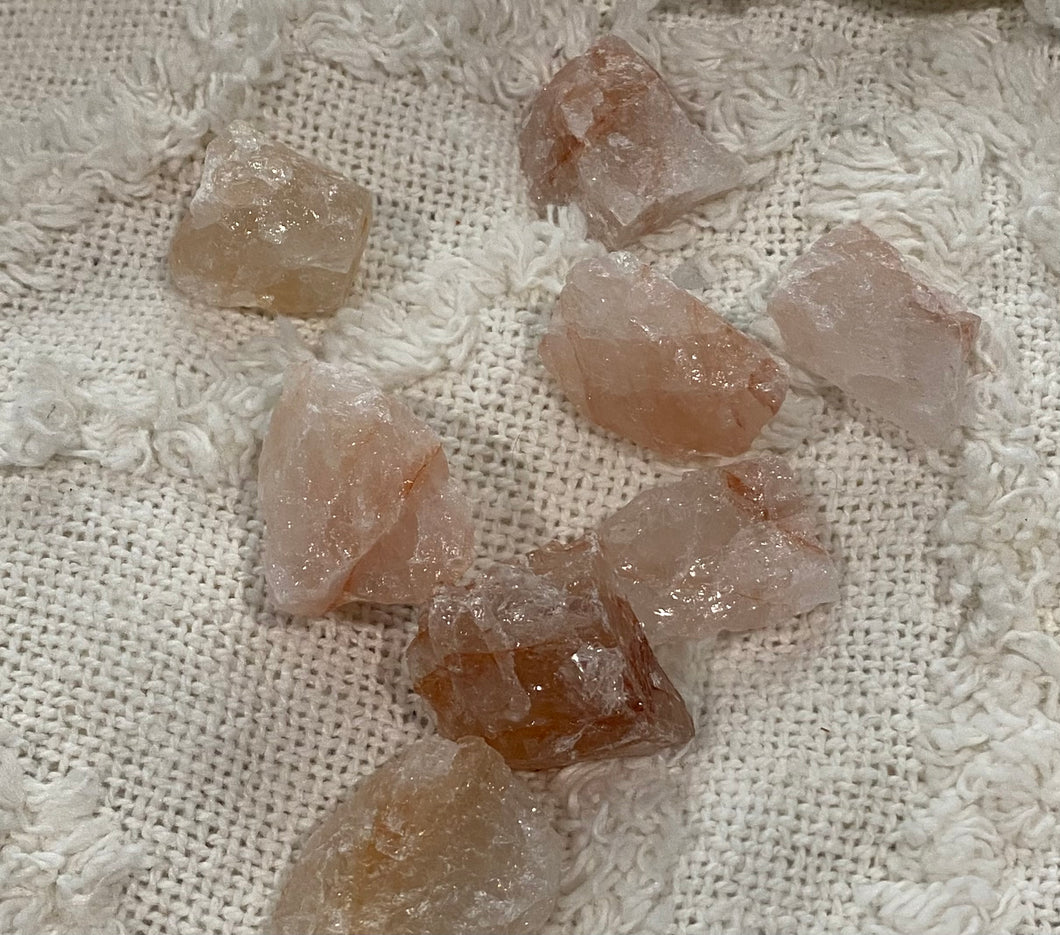 Fire Quartz Natural Gem Pieces