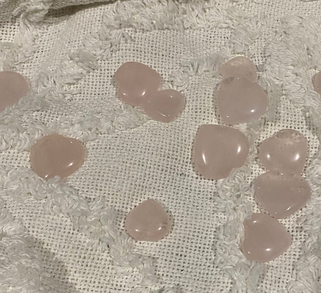 Rose Quartz Mini Hearts