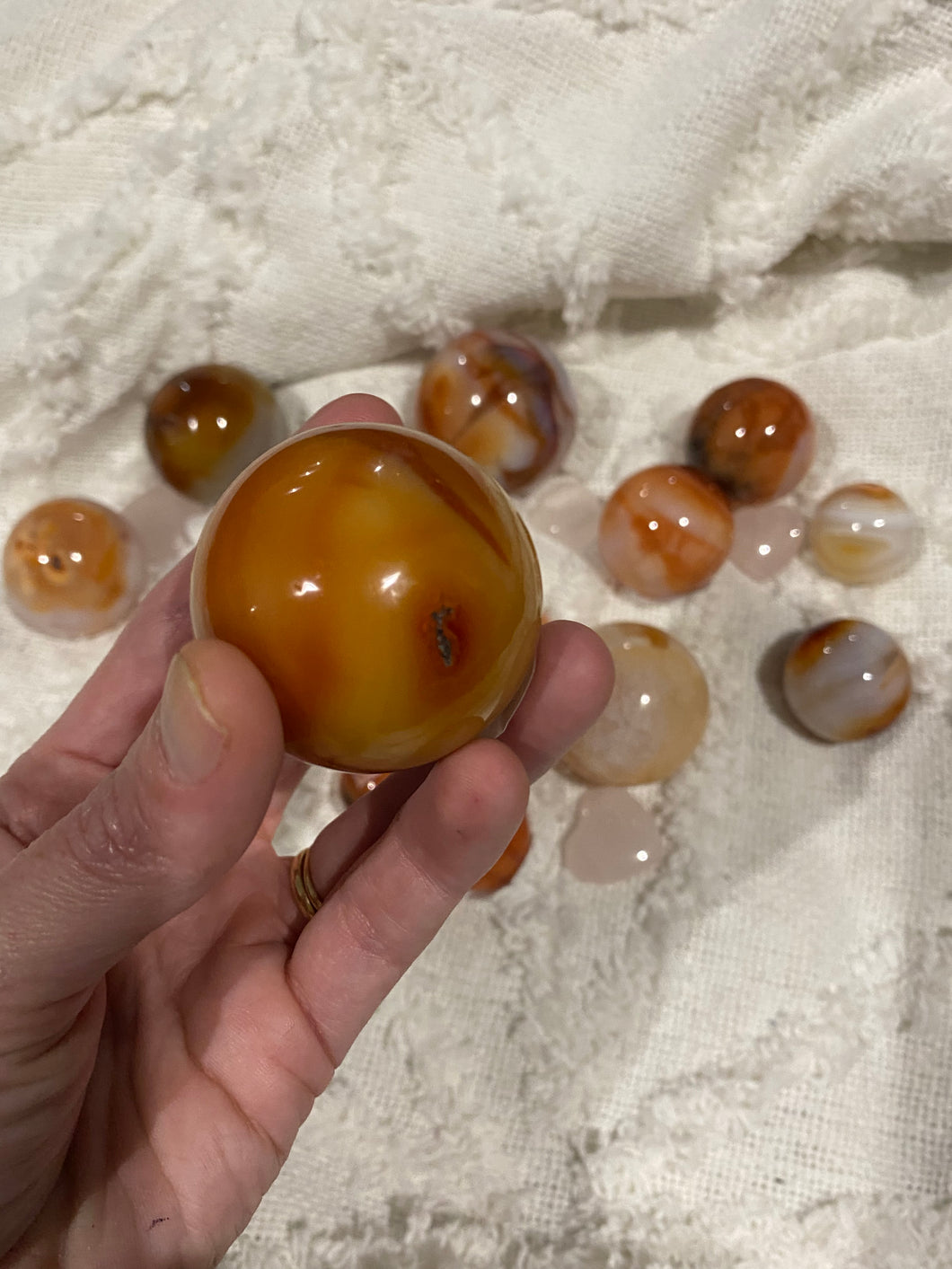 Carnelian Spheres