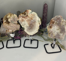 Load image into Gallery viewer, Pink Amethyst on stand
