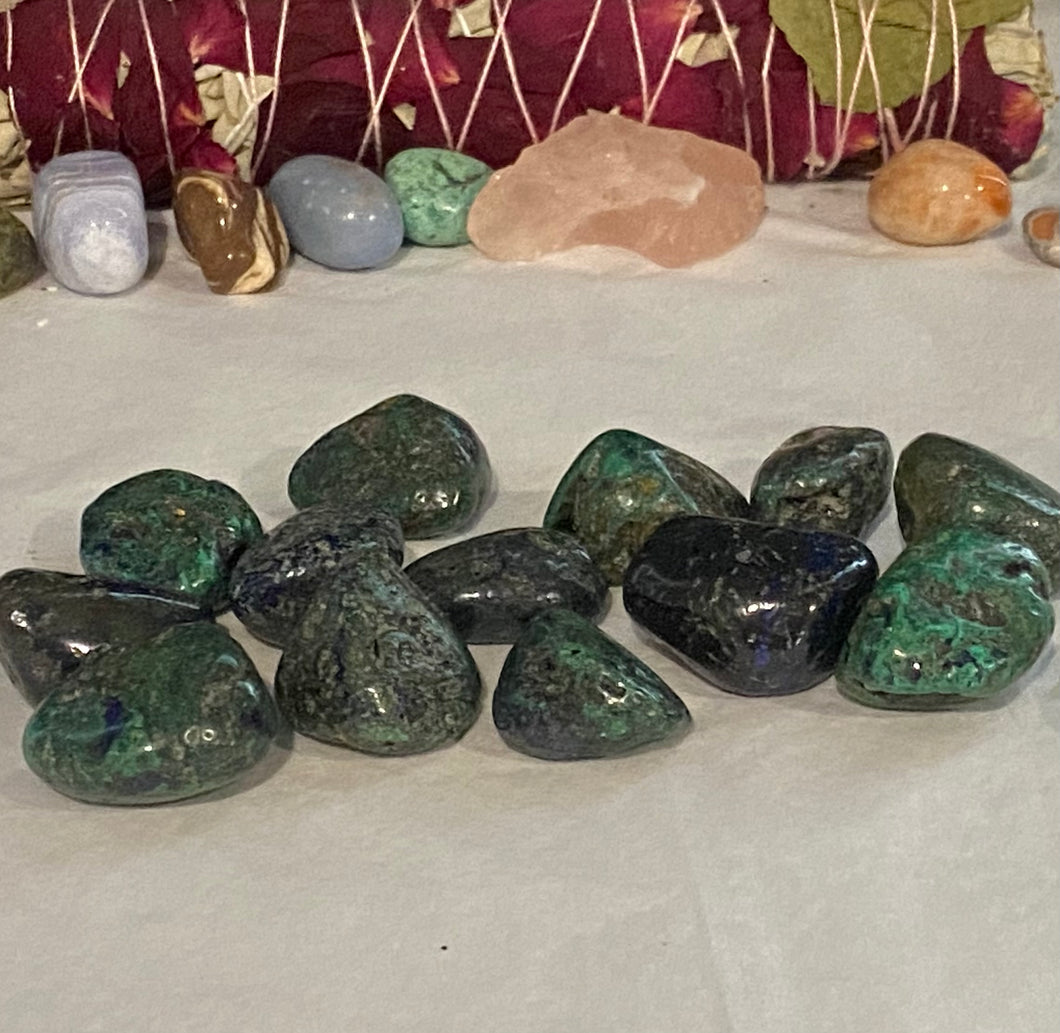 Azurite and Malachite Tumbles