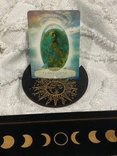 Load image into Gallery viewer, Tarot/Oracle Card Wooden Display Set - Moon Phase
