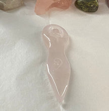 Load image into Gallery viewer, Amethyst or Rose Quartz Goddess
