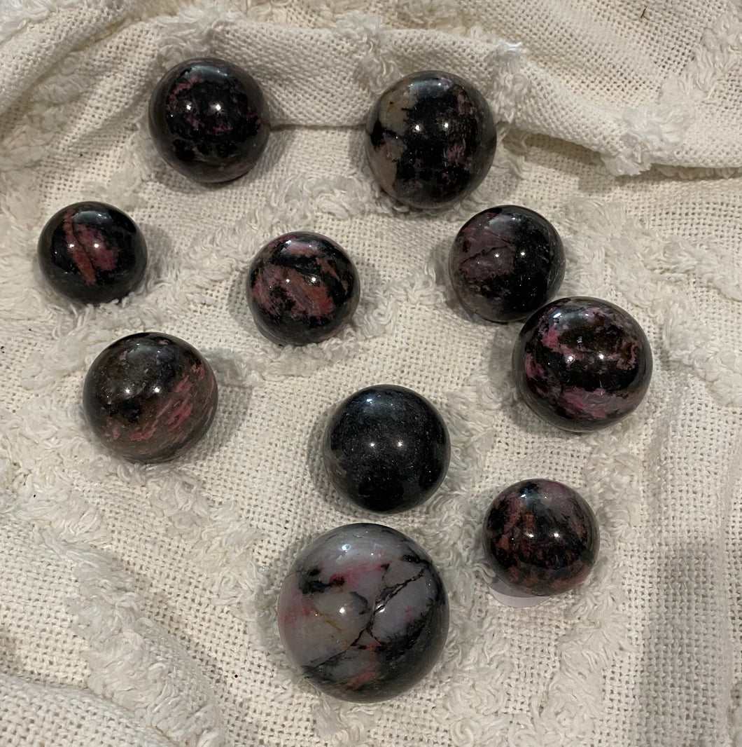 Rhodonite Spheres